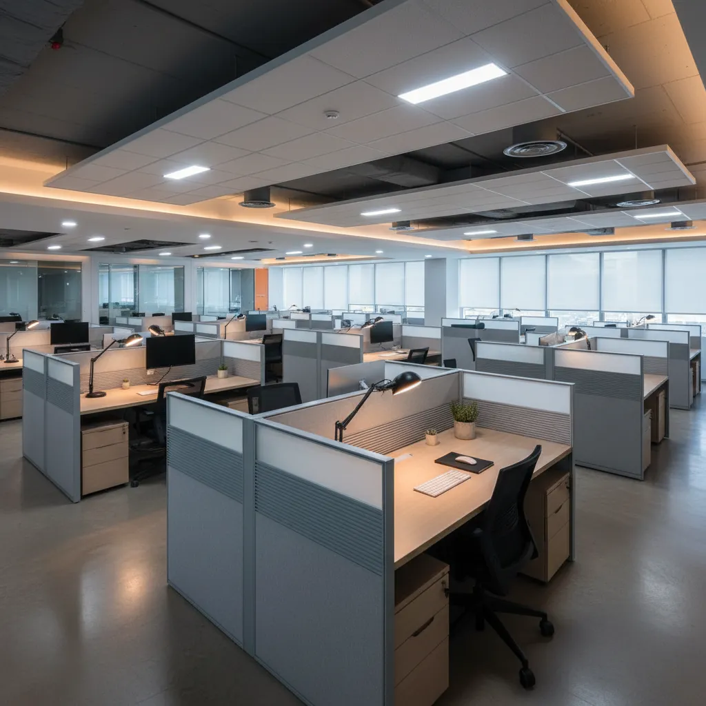 LED vs Fluorescent vs Desk Lamps: A practical office cubicle lighting comparison from a designer who has tested them all in real workspaces