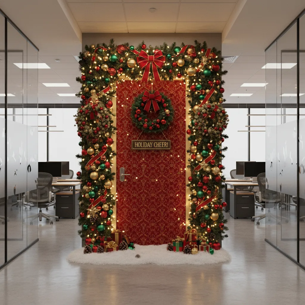 Common Office Door Christmas Decorating Problems and How to Fix Them