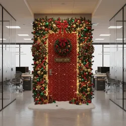 Common Office Door Christmas Decorating Problems and How to Fix Them
