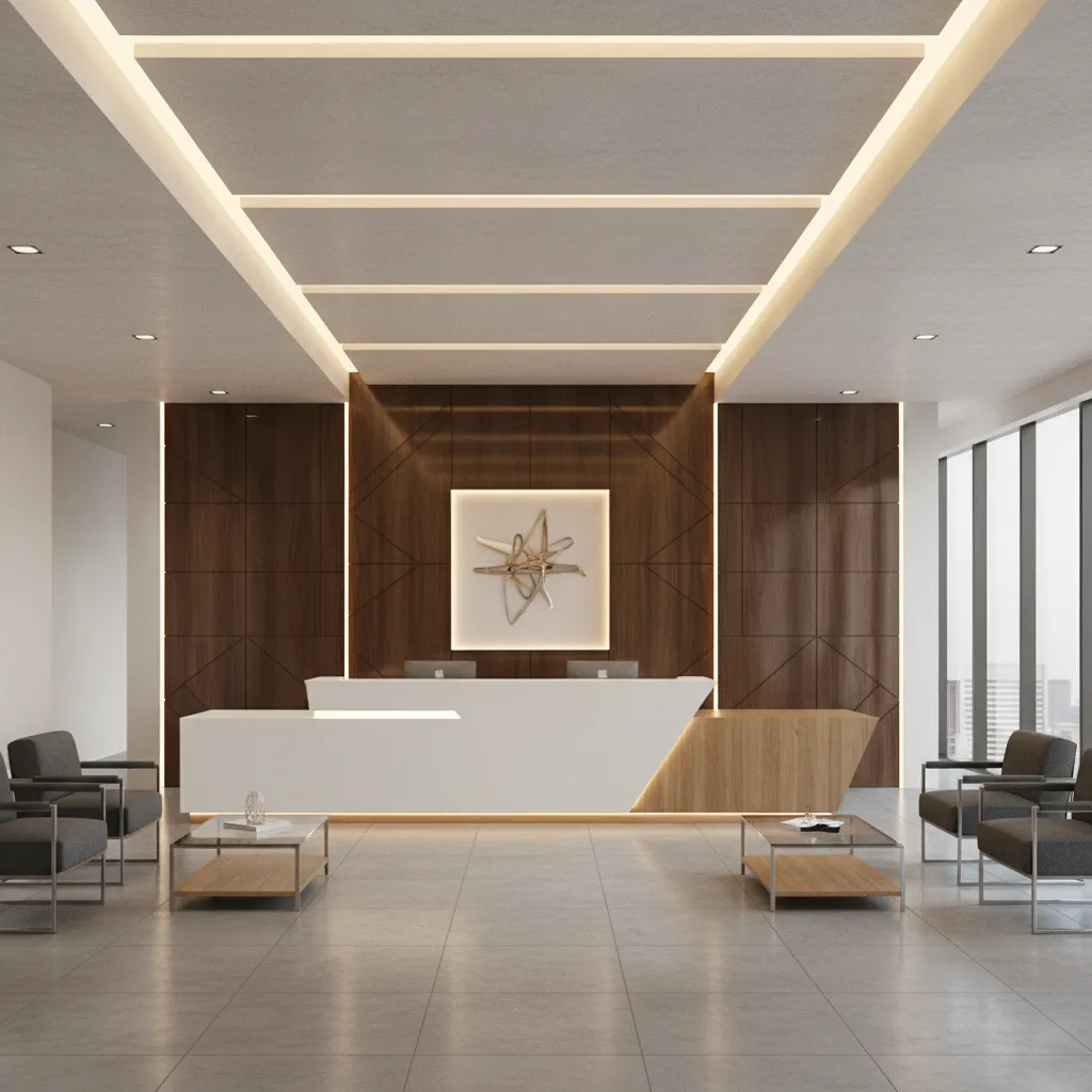 Office Reception and Feature Wall Designs
