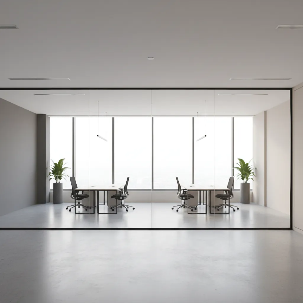 empty office floor showing vacancy risk in commercial office property