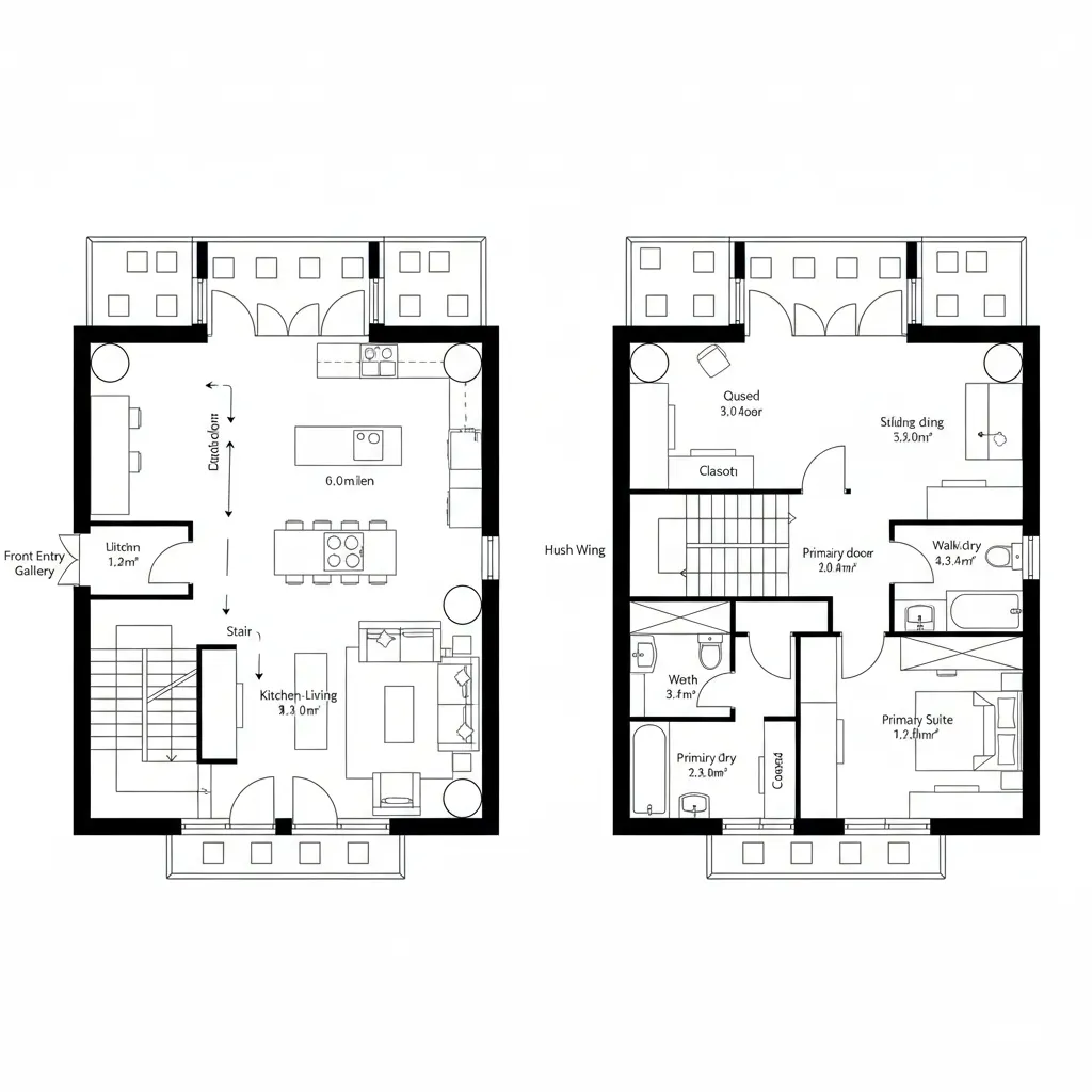 Offset Column Row With Quiet Quarter