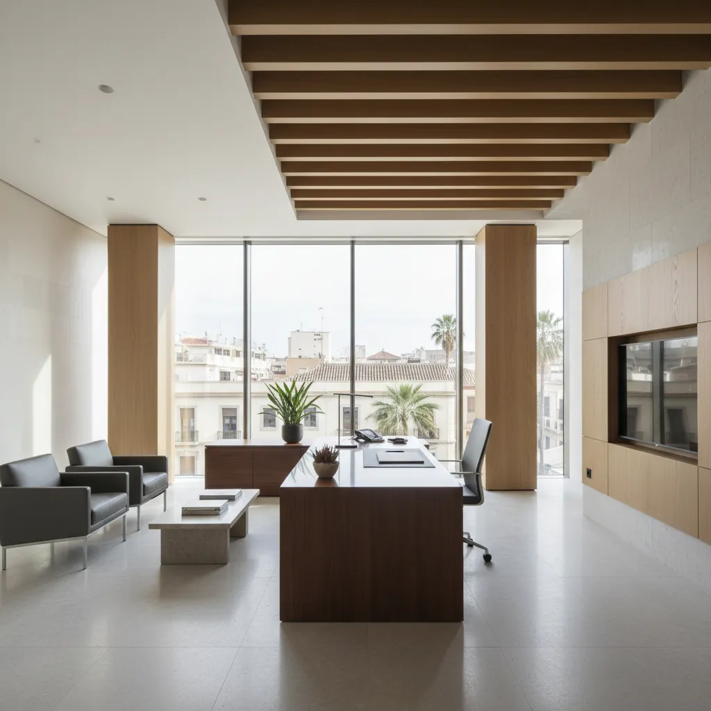 Diseño de interiores de oficinas ejecutivas en Sevilla