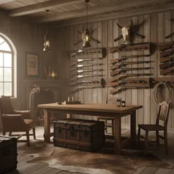 Optimizing Storage and Display in an Old West Gun Room