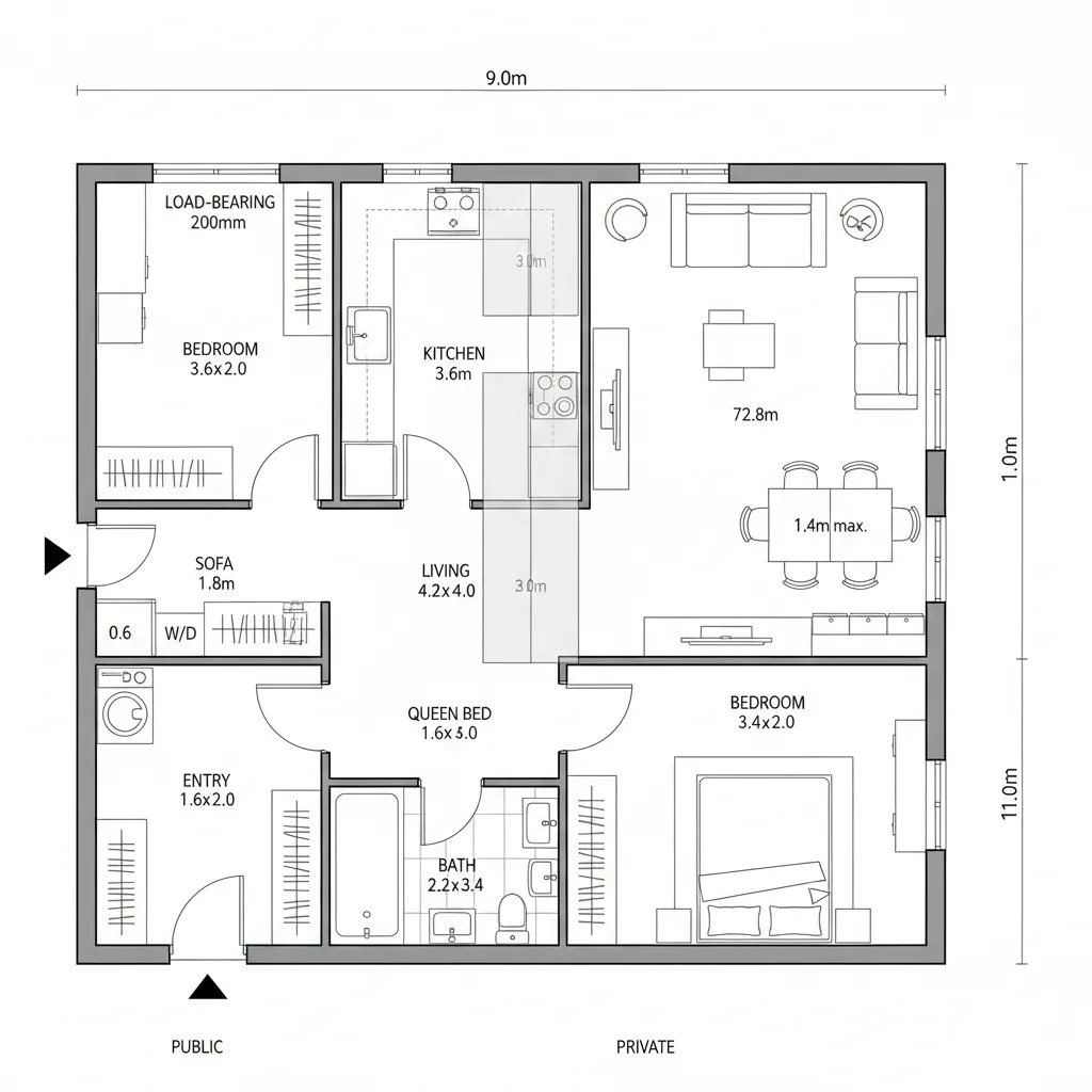 One-Bedroom Urban Circuit