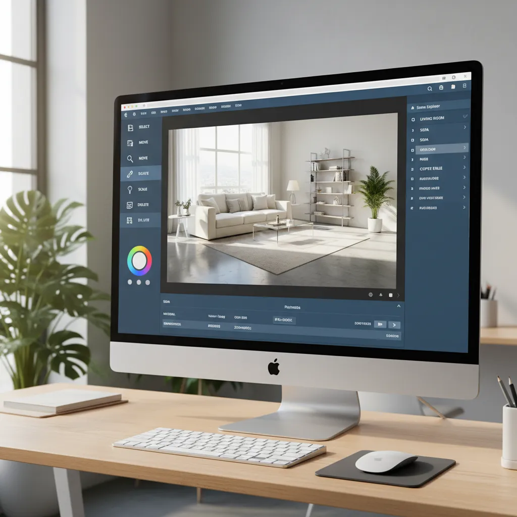 Thiết kế nội thất 3D trên nền tảng online với mô hình căn hộ