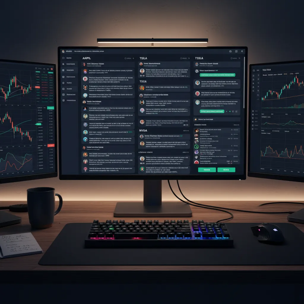 online trading chat group discussing stock opportunities