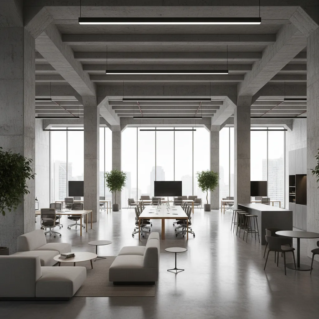 How Different Building Types Use Columns in Open Floor Layouts