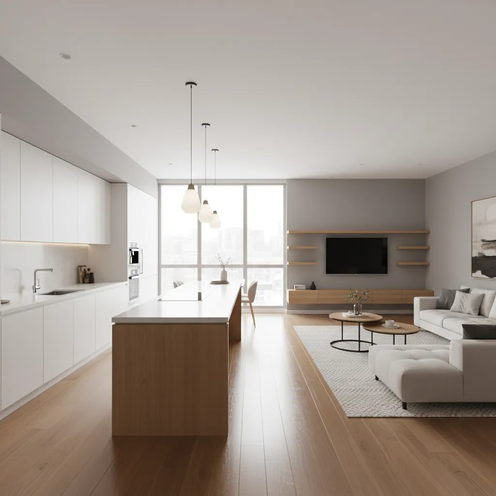 Open Kitchen Feels Messy? 7 Ways to Separate Kitchen & Living Room