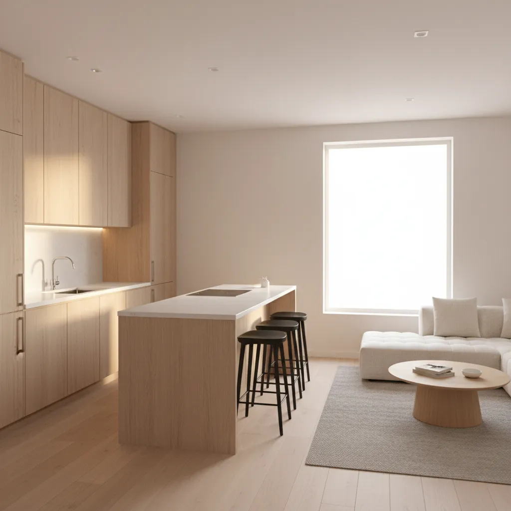 Kitchen and Living Room Space Conflicts