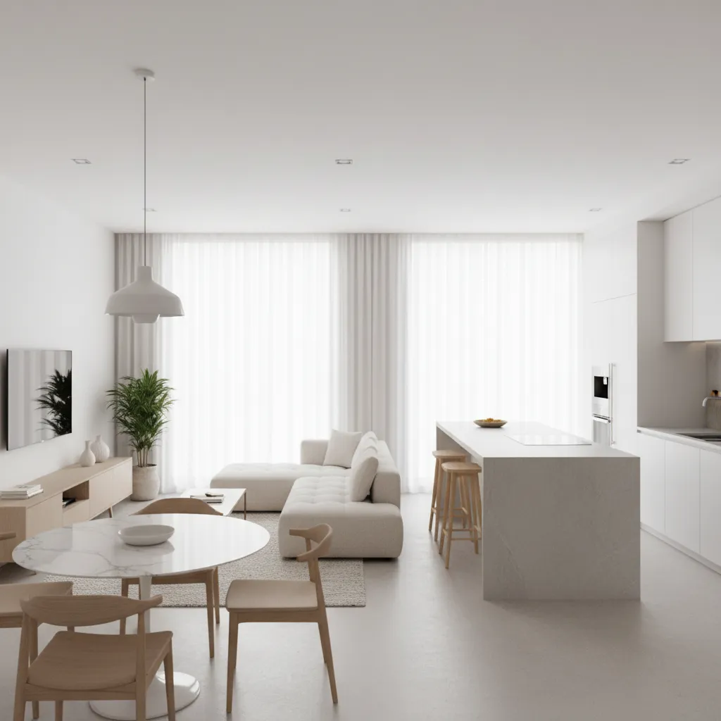 Interior rumah kecil dengan konsep open space