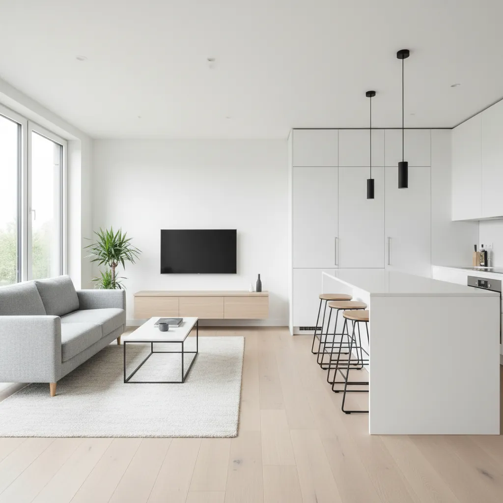 Interior rumah KPR dengan konsep open space