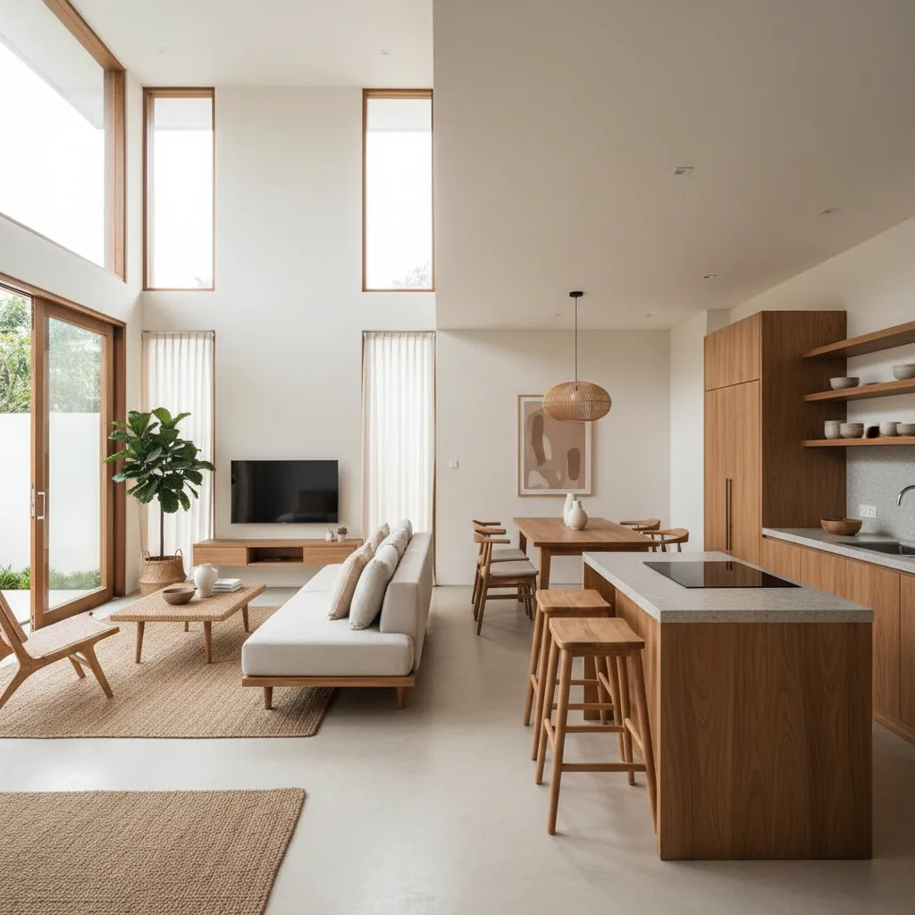 Interior rumah type 54 dengan konsep open space