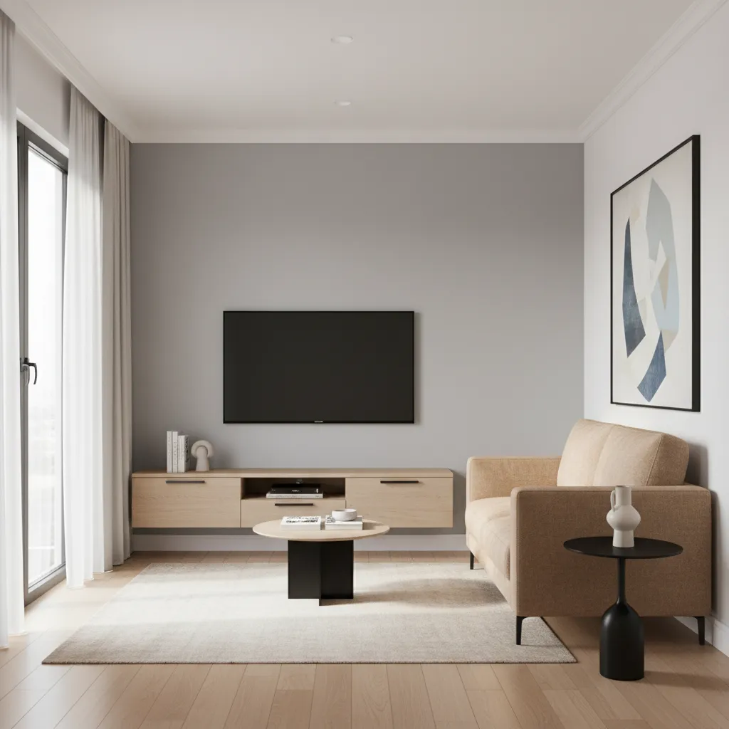 Optimal TV Height and Viewing Distance for Small Living Rooms
