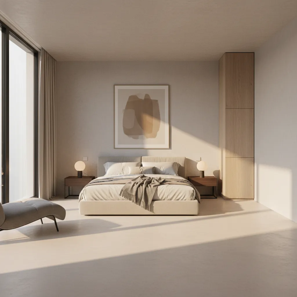 Optimized 15x11 bedroom layout with improved circulation and minimal furniture