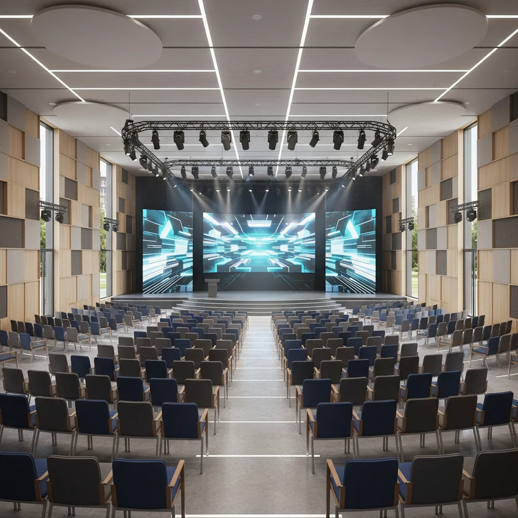 How to Optimize a 3D Conference Hall Model for Real Time Rendering