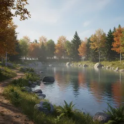 Optimizing a 3D Pond Model for Real Time Rendering and Games