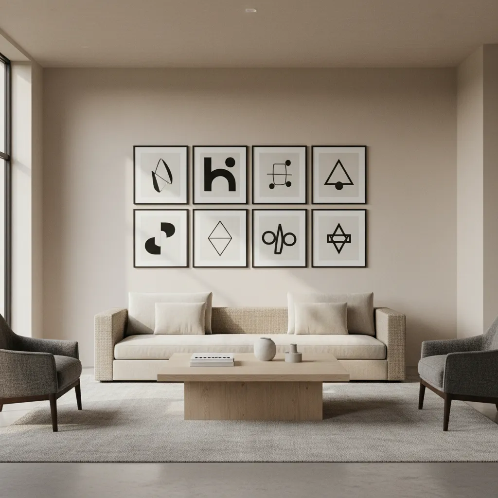 How to Optimize an 8 Frame Wall Layout for Small Walls and Large Rooms