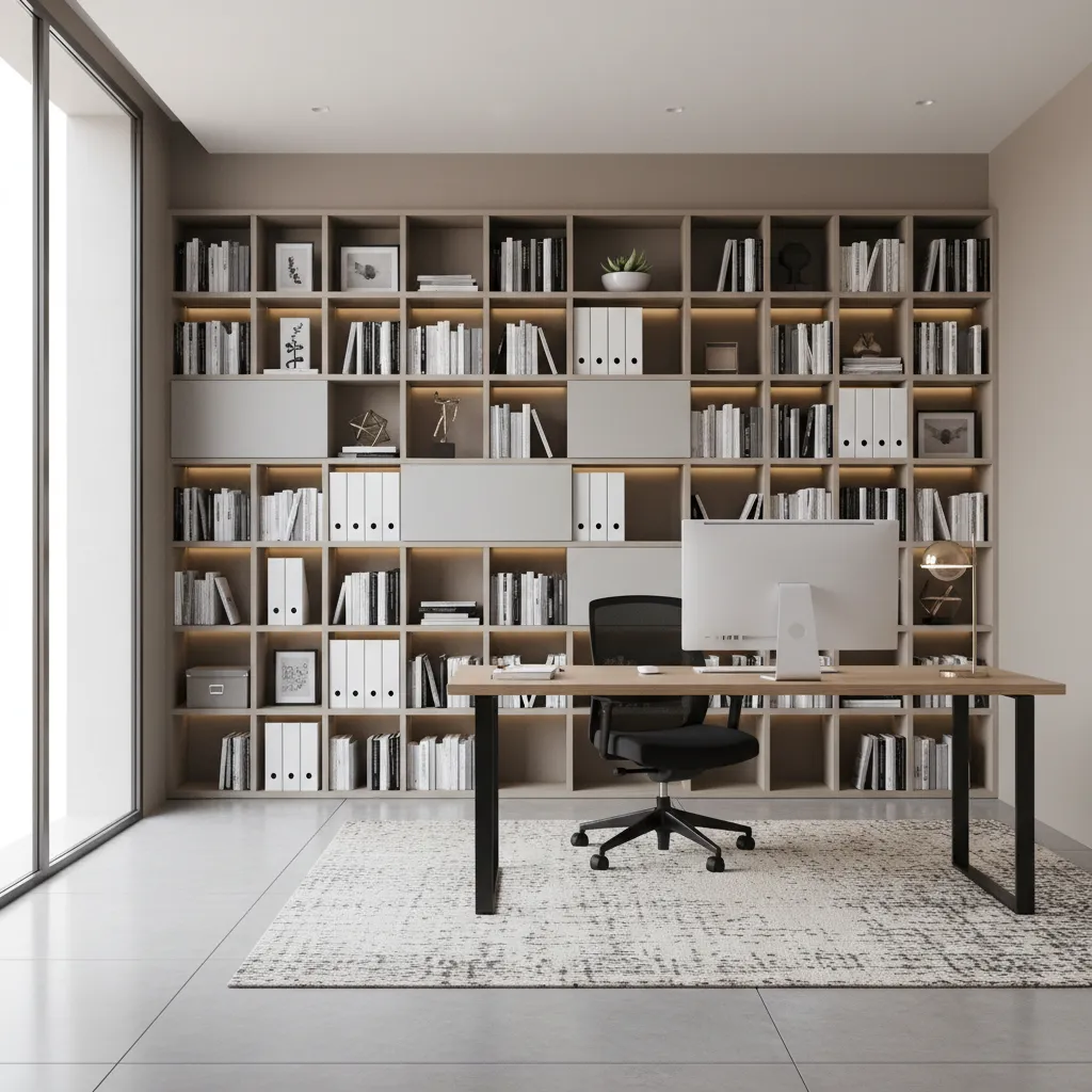 How to Optimize Office Bookshelf Layout for Productivity: Design a smarter bookshelf system that improves workflow, reduces visual clutter, and keeps essential work materials within reach.