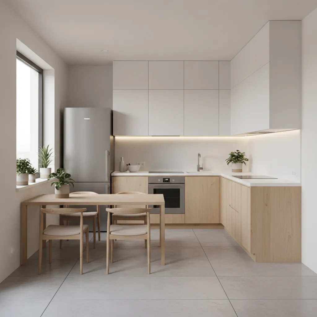 optimized 10 x 11 kitchen layout with clear workflow and appliance spacing