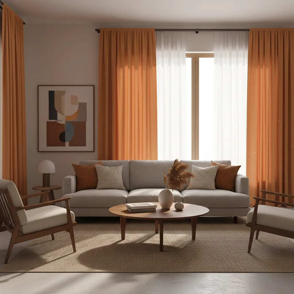 Should You Choose Orange Curtains for Your Living Room? A Practical Decision Guide