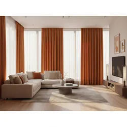 Best Fabric Materials for Orange Living Room Curtains