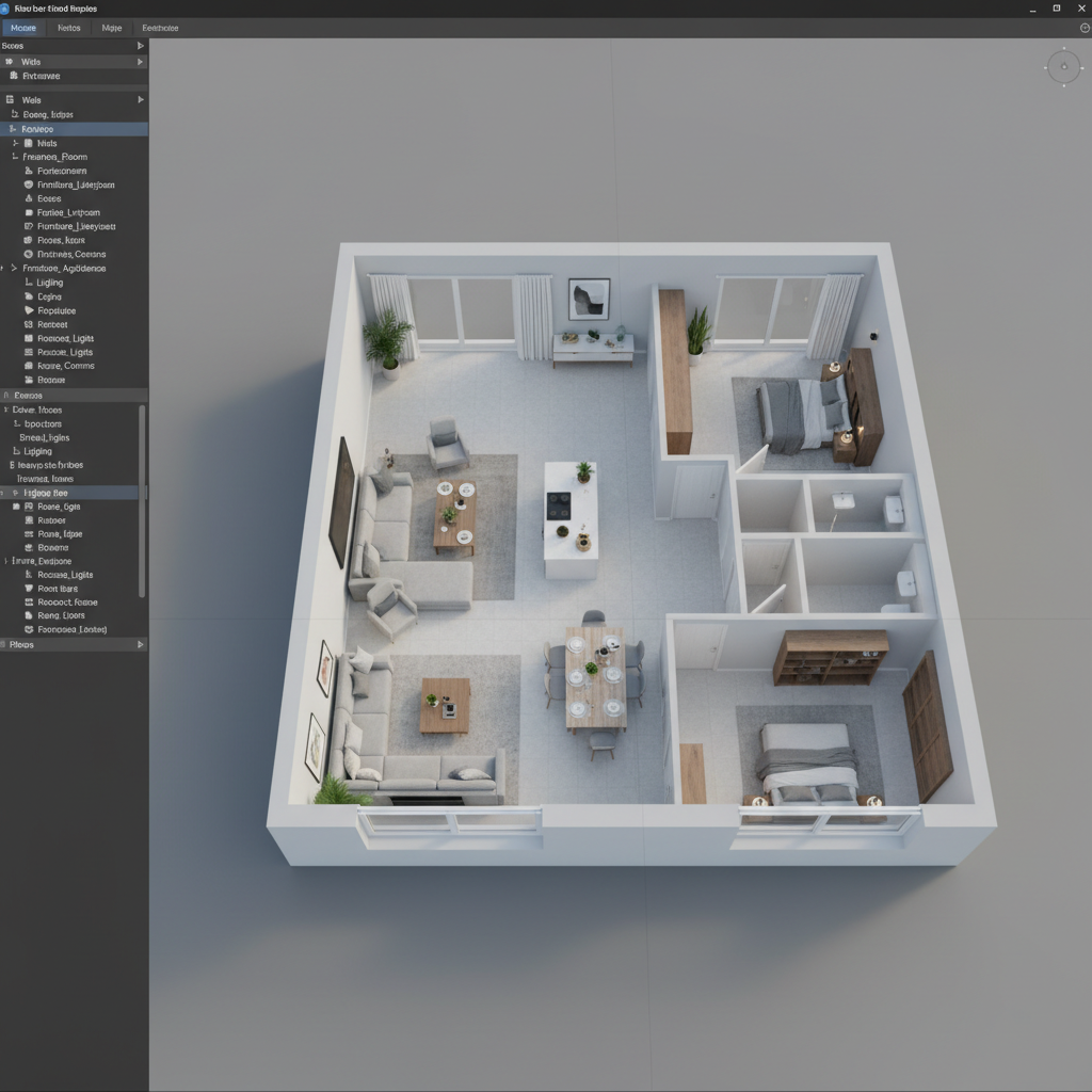 3D Floor Plan Rendering Too Slow? Optimize Models Fast