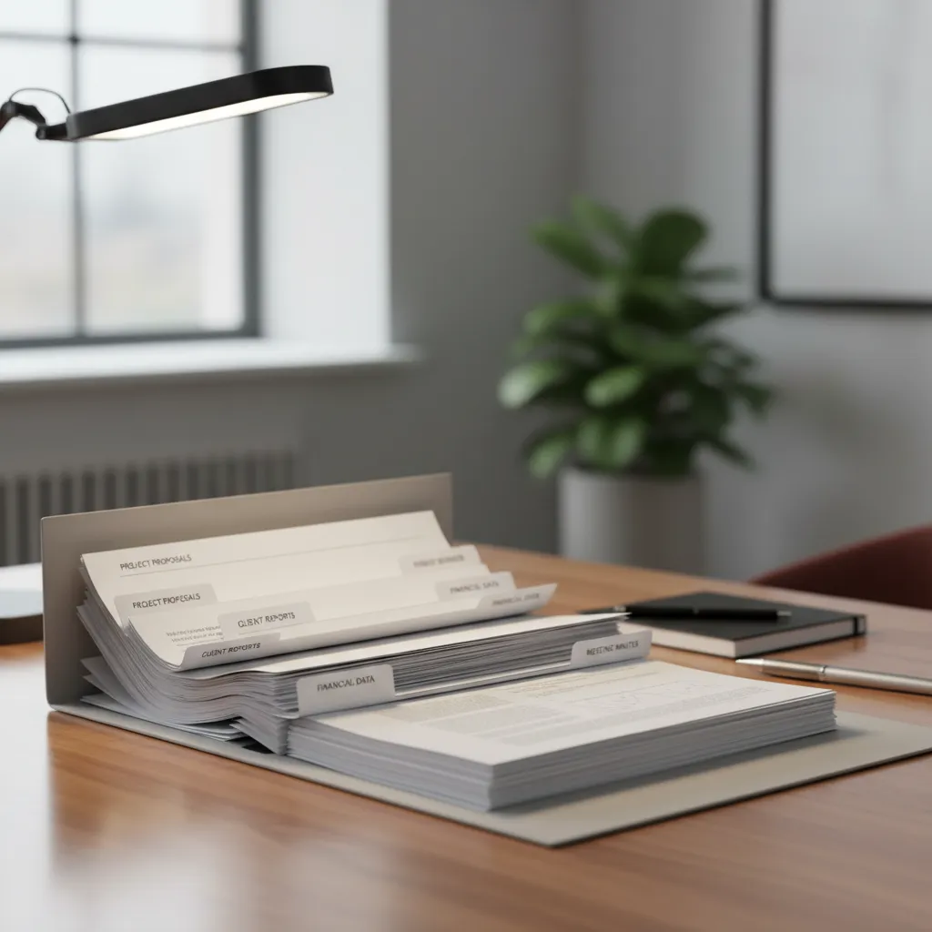 Organized folder of documents prepared for resubmission