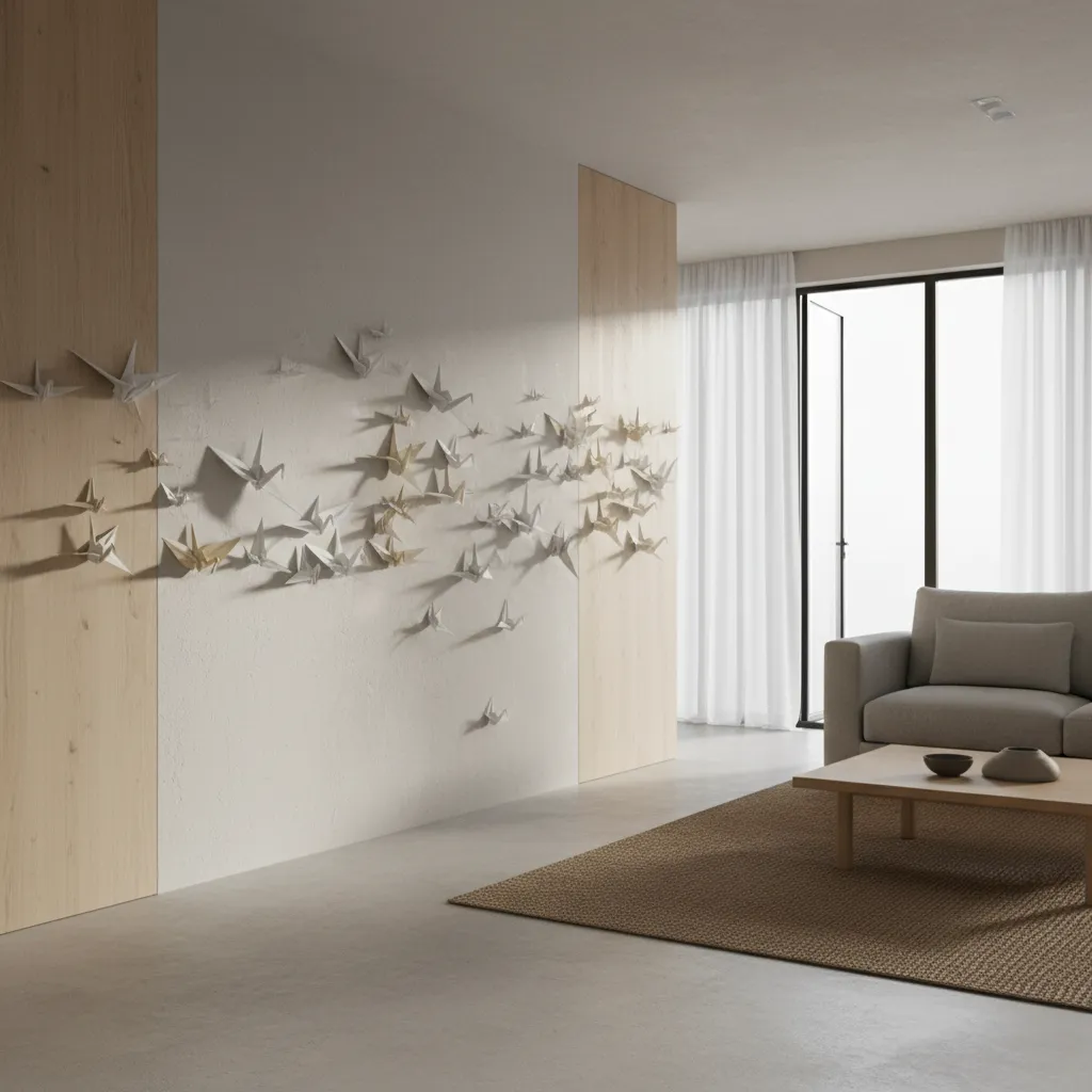 5 Ways to Optimize Origami Wall Decor Layout: Smart layout, spacing, and lighting tricks I use to make origami wall decor look intentional, balanced, and visually striking.