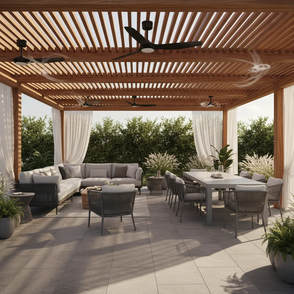 How to Optimize Outdoor Ceiling Fan Airflow for Large Patios