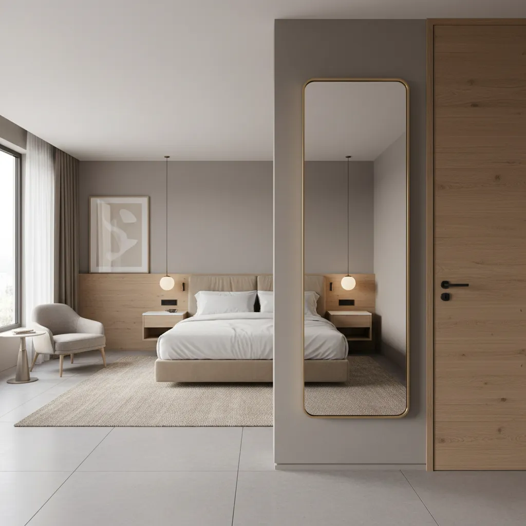 How Over the Door Mirrors Are Styled in Hotels Retail and Interior Design