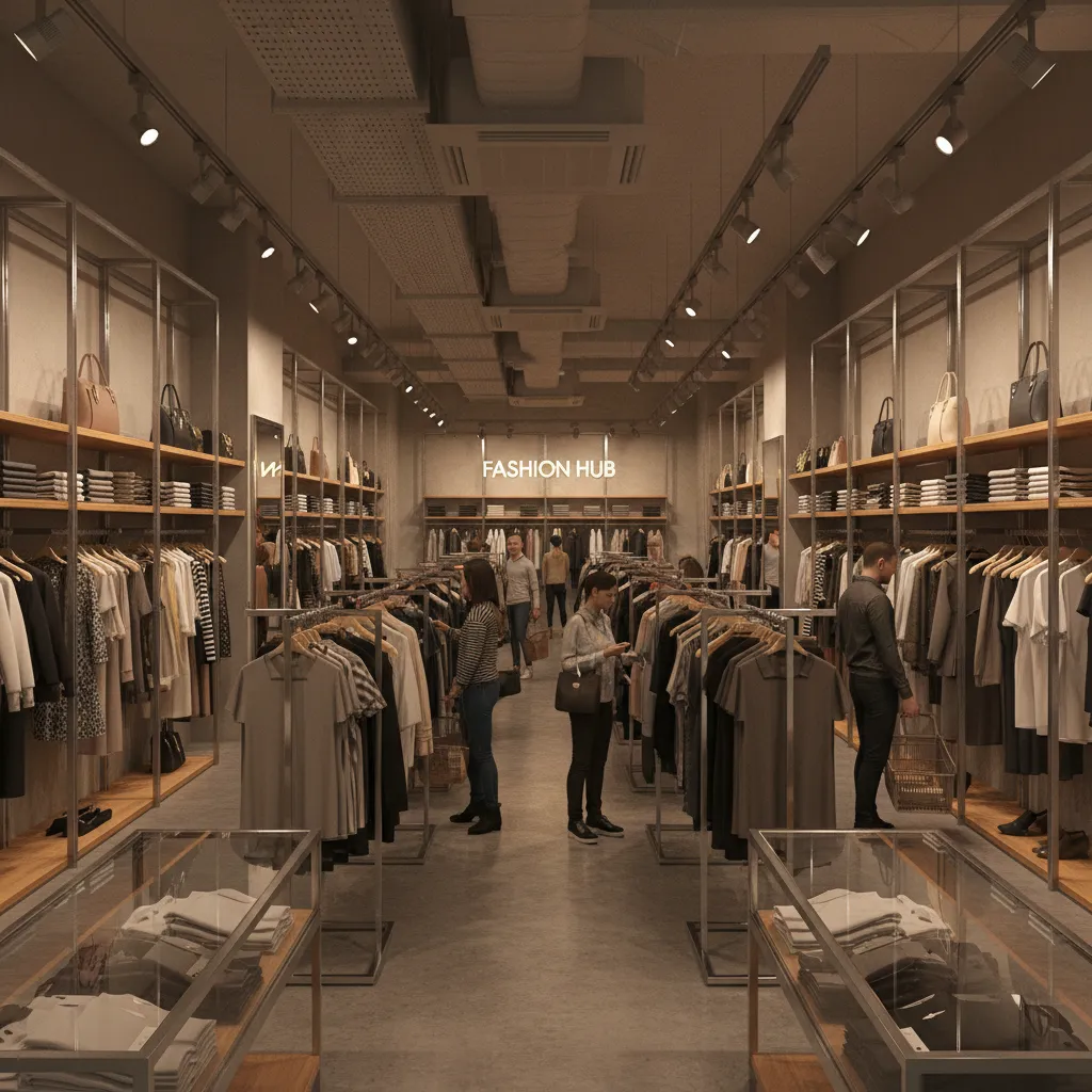 Retail store with overcrowded shelving and limited product visibility