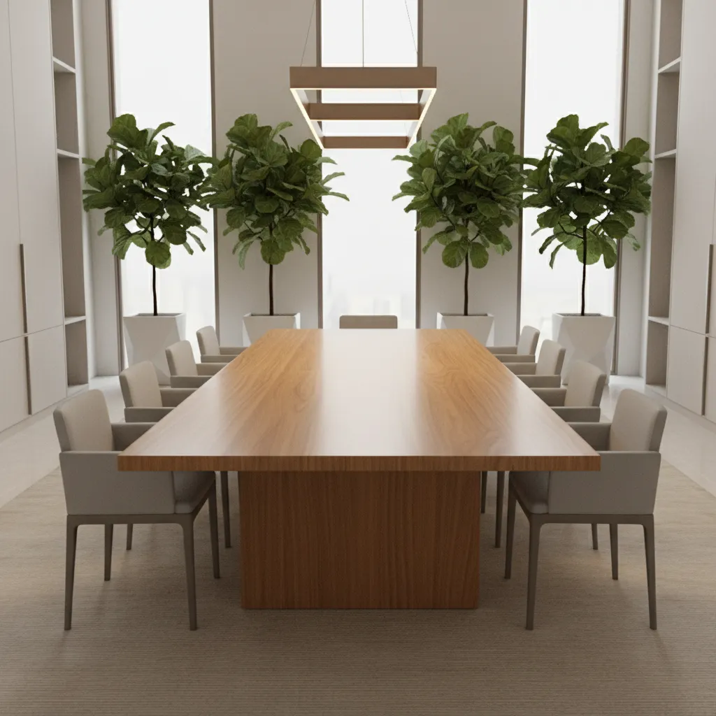 Oversized dining table leaving little clearance around chairs