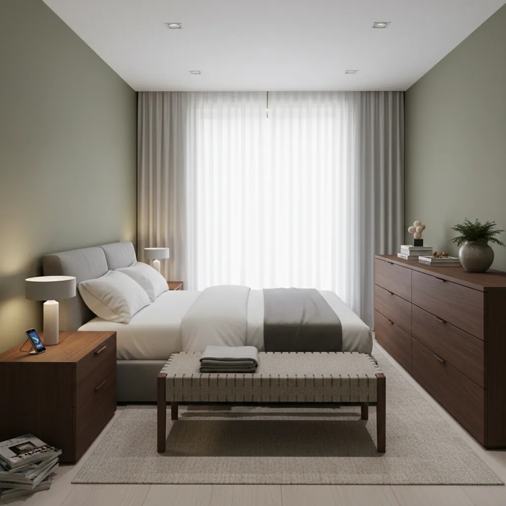 Overcrowding a 10x13 Bedroom With Large Furniture