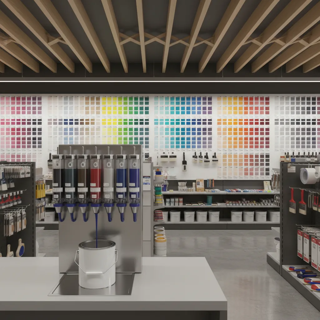 How Paint Stores Use Digital Tinting Machines for Perfect Color Matching: Inside the professional systems that allow paint retailers to match colors precisely and reproduce them consistently across batches