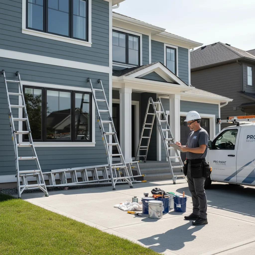 How Painting Contractors Price a 2100 Sq Ft Two Story House