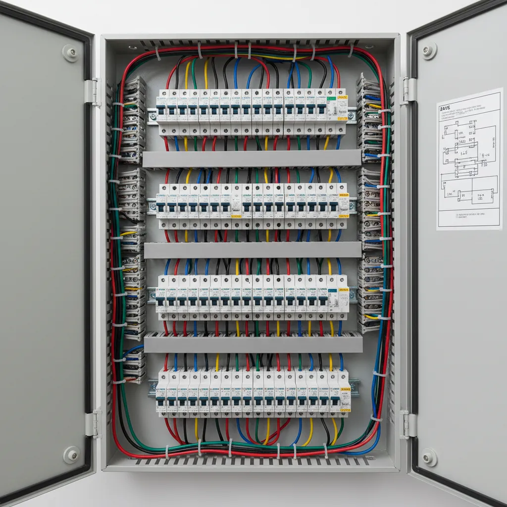 Panel listrik rumah dengan beberapa MCB