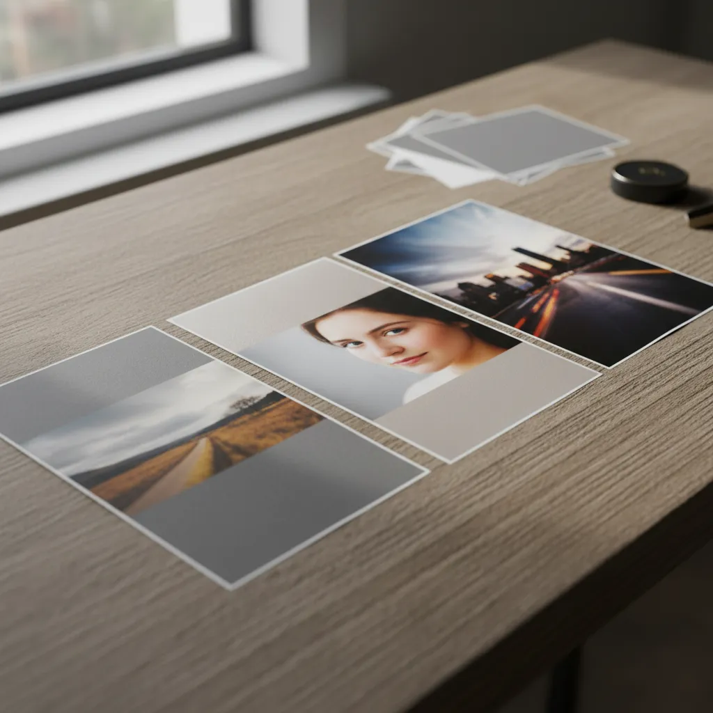 Diferentes tipos de papel fotográfico para imprimir álbum