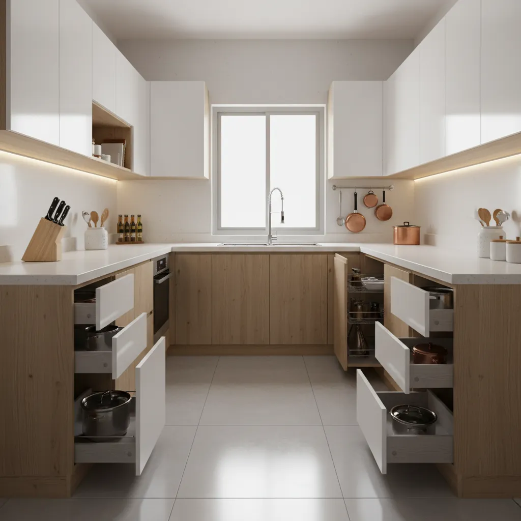 How to Optimise Storage in an 8ft x 11ft Parallel Kitchen