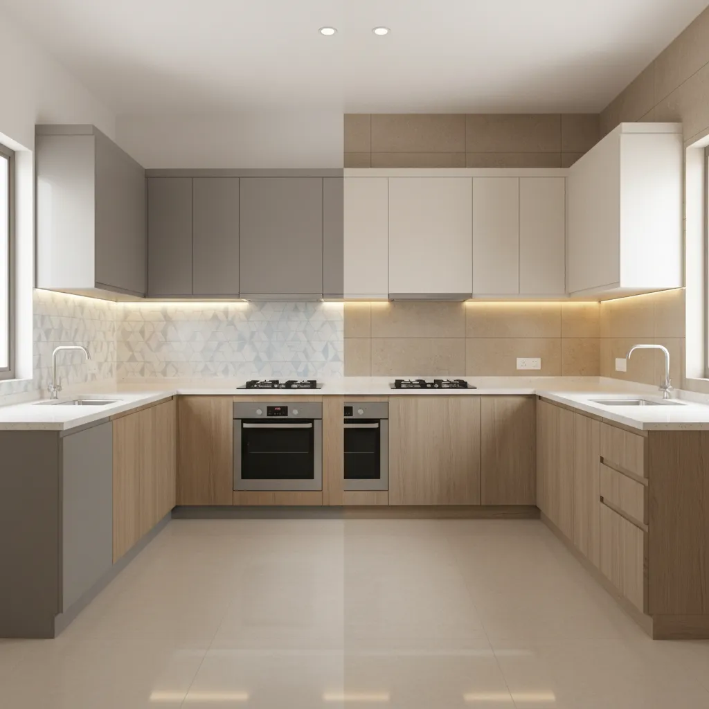 Parallel Kitchen vs L Shaped Kitchen for Small 2BHK Homes