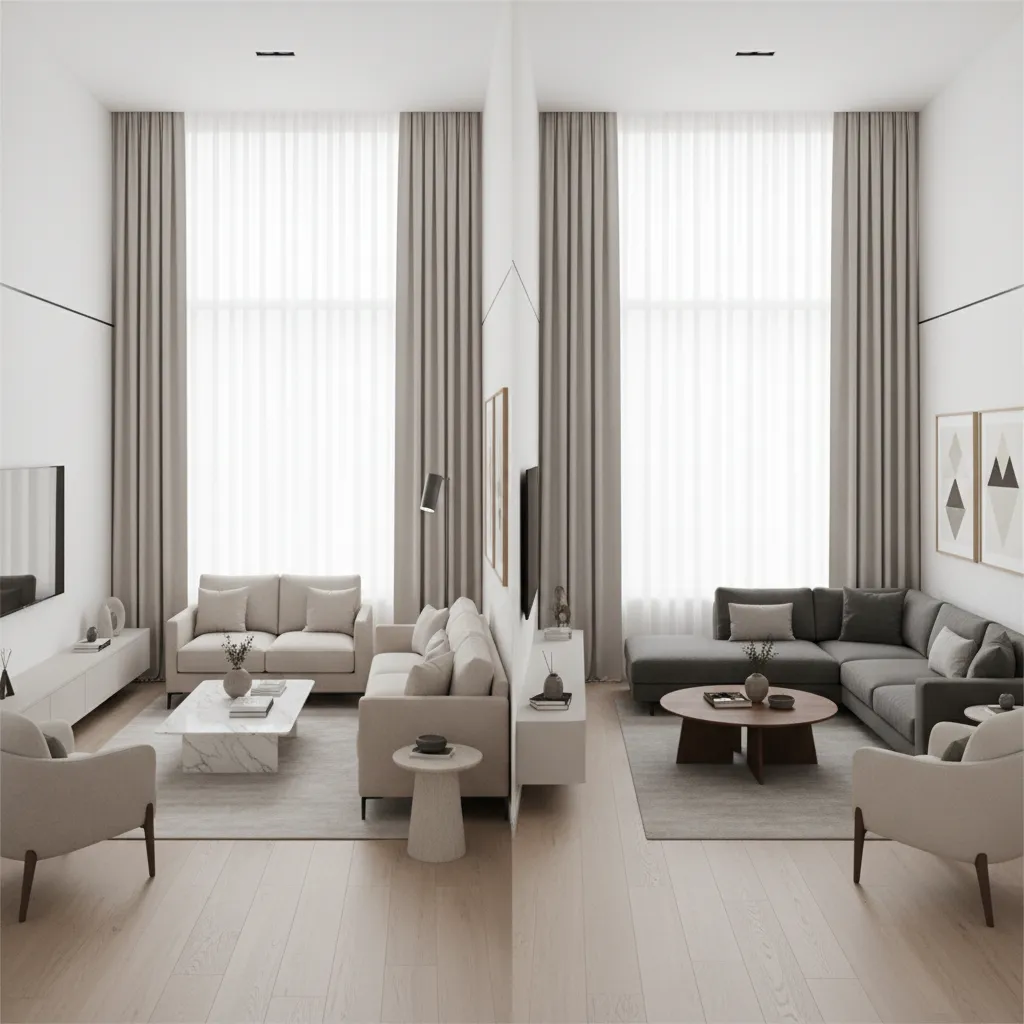 Parallel vs L-Shaped Sofa Layouts for Small Living Rooms: How to choose the right two‑sofa layout for comfort, traffic flow, and visual balance in compact living rooms