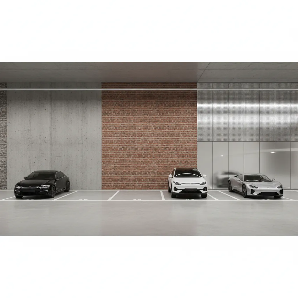 Best Wall Materials for Car Parking Areas Concrete vs Brick vs Panels