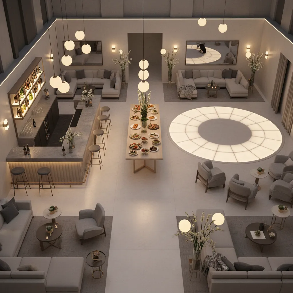 Party Room Safety and Crowd Flow Planning for 50 Guest Events