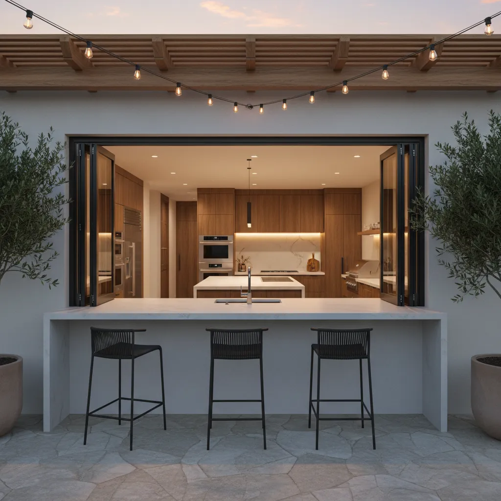 How to Optimize a Pass Through Kitchen Window for Entertaining and Serving