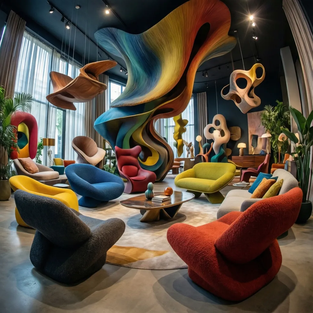Interior contemporáneo inspirado en el estilo creativo y experimental de Patricia Urquiola