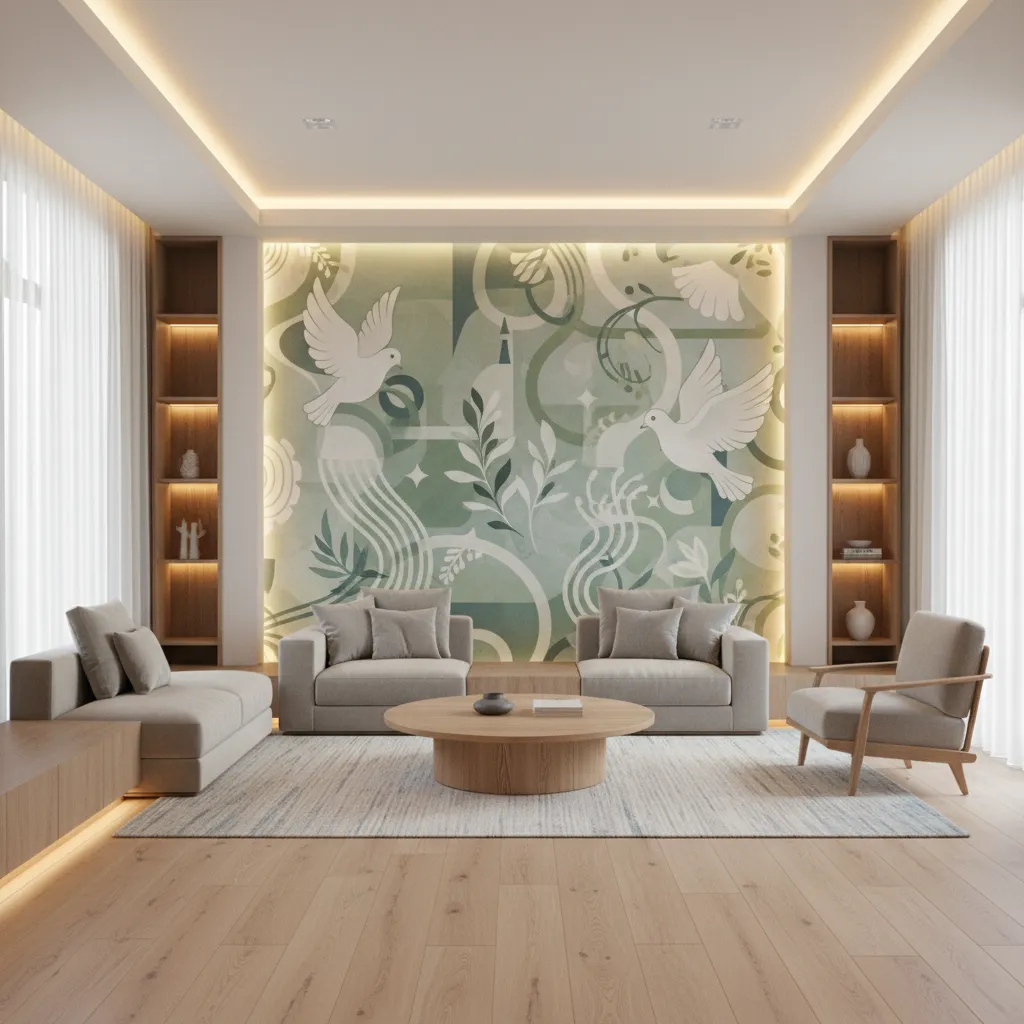 Optimizing Peace Wall Paintings with Color Psychology and Lighting