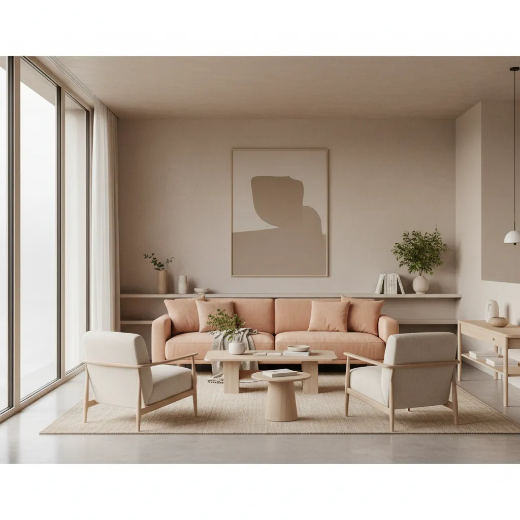 5 Peach Colour Combinations for Living Room That Always Work