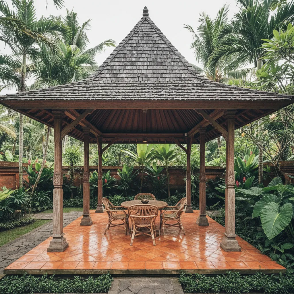 Pendopo rumah Joglo terbuka