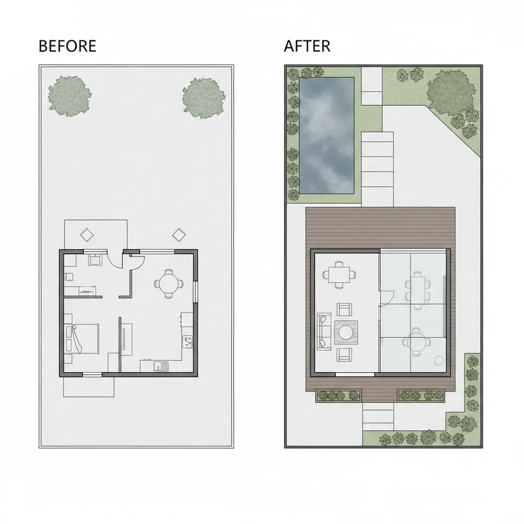 Ilustrasi pengembangan rumah type 40 72