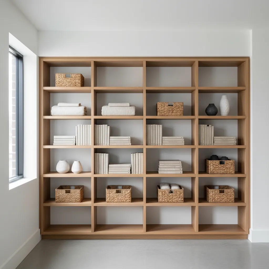 Lemari built in besar di rumah modern